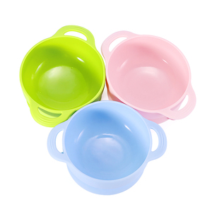 Bol à ventouse en silicone non toxique sans BPA pour bébé et tout-petit, assiette à dessert, vaisselle pour repas, compatible lave-vaisselle, accessoires de repas pour enfants - Product Image 1