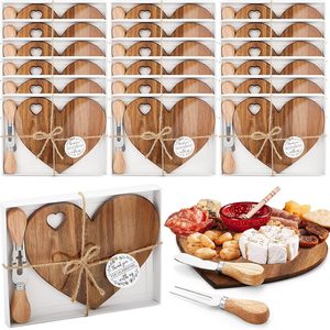 12 bộ thiết kế sáng tạo hình trái tim không thấm nước trái tim tre pho mát ban pho mát dao đặt cho partycharcuterie Hội Đồng Quản Trị - Product Image 1