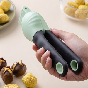 New Design Durable Kitchen <b>Tools</b> Manual Multifunctional Stainless Steel Chestnut Walnut Clip with Comfortable TPR Handle - Product Image 4