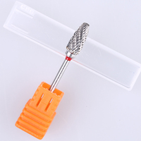 Broca de cono fino para uñas, brocas cónicas de carburo de 15mm a prueba de polvo, herramientas de eliminación de limpieza de cutículas de esmalte de Gel de manicura de 3/32"