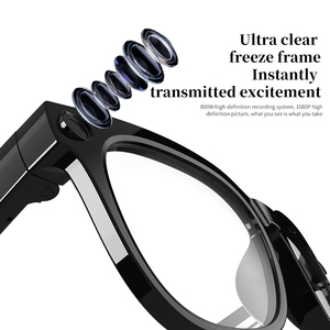 Lunettes Intelligentes IA avec Caméra 1080P, Traduction, Appel Vocal, Chargement Magnétique/Sans Fil, Étanchéité IP67, Contrôle Tactile - Product Image 3