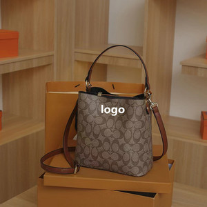 2025 INS Summer Women's Bag Hot Sale New Retro Print Designer Bucket Bag Fashion Long <strong>Shoulder</strong> <strong>Strap</strong> <strong>Shoulder</strong> Crossbody Bag - Product Image 2