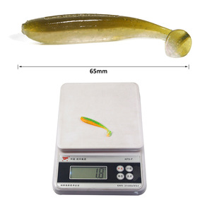 Señuelo de Pesca Xy-371 con Cola en T, 65mm 1.8g, Señuelo Artificial para Pesca de Lubina en Aguas Medias, 12 Colores Arcoíris Bicolor - Product Image 1