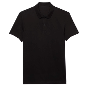 Polo pour homme à manches courtes en coton 100% de couleur unie, t-shirt pour homme de haute qualité - Product Image 4