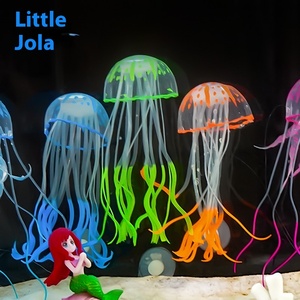 Vente chaude nouveau réservoir de mer de méduses en Silicone artificiel transfrontalier en gros accessoires d'aquarium de réservoir de poisson flottant - Product Image 5