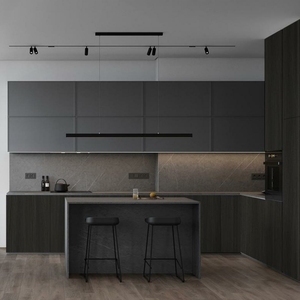 Thương gia tùy biến thạch anh đá Countertop tùy chỉnh tủ bếp đảo với bảng có thể thu vào - Product Image 2