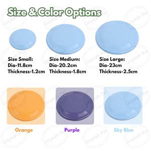 Disco Volante Multicolore Morbido e Leggero per Cani, Giocattolo Interattivo Naturale per Esterni - Product Image 6