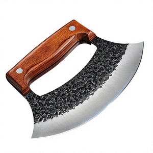 NUEVO Cuchillo Ulu OEM de Acero con Alto Contenido de Carbono, Hecho a Mano, Mango de Madera de Palisandro, Hoja de 2mm de Grosor, para Cortar, Picar y Rebanar - Product Image 3
