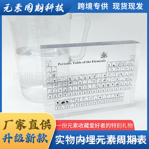 Periodic <b>Table</b> Of Elements Acrylic Model Transparent Chemical Desktop Display For School Education - Product Image 5