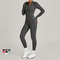 Combinaison de yoga à manches longues, une pièce, sexy, vêtements de sport pour femmes, vêtements de yoga pour femmes, nouveau body, vêtements de yoga pour femmes