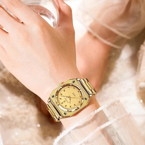 POEDAGAR 788 señoras mano luminosa cuarzo mujer reloj de pulsera reloj <span class=keywords><strong>dorado</strong></span> moda de lujo cinturón de acero inoxidable impermeable para mujer - Product Image 2