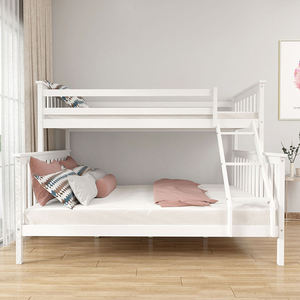 CLAF <span class=keywords><strong>BEBE</strong></span> Cama alta de madera maciza moderna con escalera y cajones Litera de madera para niños con función de almacenamiento-Camas de madera - Product Image 3