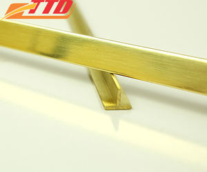 Garniture de carrelage garniture murale en or en forme de T arrivée mur bandes de bord en aluminium incrustation d'or bande d'or décoration murale garniture de carrelage - Product Image 1
