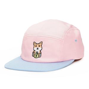 Gorras de Correr Personalizadas de 5 Paneles con Logotipo Bordado en Algodón, Gorras de Dos Tonos Sin Estructura - Product Image 1