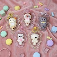 Mini jouet anti-stress en silicone de qualité alimentaire, série animaux chatons mignons, à récupération lente, pour tous les âges