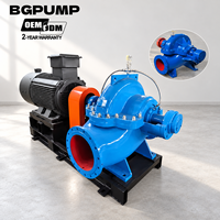 Pompe centrifuge horizontale à aspiration axiale électrique à une seule étape pour l'irrigation agricole