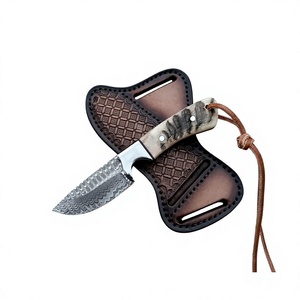 JEXMOO ENTERPRISES Cuchillo de Caza y Desollado de Acero de Damasco Hecho a Mano Personalizado, Punta Caída, Hoja Recta, 9 Pulgadas, 0.5mm de Grosor, Hermoso - Product Image 5