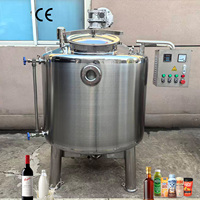 HUATAI Cuve de mélange en acier inoxydable, Machine de pasteurisation du lait, Prix, 300L, 500L, Machine de pasteurisation de gelato