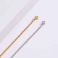 Nouveau Collier Ras du Cou Délicat en Acier Inoxydable 304 à Maillons Ronds en O, Bijou pour Femme, Vente en Gros Transfrontalière