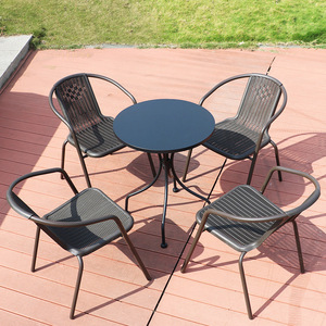 Garden Set Patio <b>Dining</b> Set Chair and <b>Table</b> for Cafe and Canteen <b>Rattan</b> <b>Table</b> Outdoor Furniture - Product Image 3