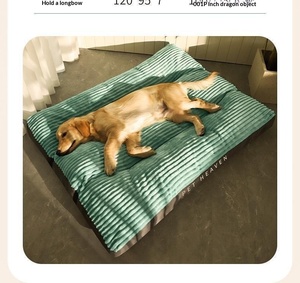 Yazlık İnce Köpek Yatağı Her Mevsim Gül Kadife Kedi Yuvası Çift Taraflı Evcil Hayvan Yatağı Uyku Köpek Yatağı - Product Image 3