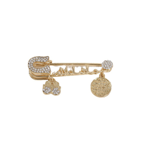 Broche de Segurança Mashallah, Amuletos Islâmicos Muçulmanos de Mão e Pé <span class=keywords><strong>Hamsa</strong></span>, Alfinete de Lapela para Hijab e Abaya, Presente de Joia para Ramadã e Eid - Product Image 5