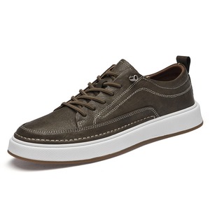 Chaussures habillées décontractées italiennes pour hommes en cuir véritable, style Oxford, à lacets, sportives, pour le bureau, l'extérieur, le jogging, l'automne - Product Image 5