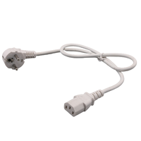 Rangkaian Kabel Daya AC 3 Pin Kustom dengan Ujung Kawat Berlapis Timah yang Sudah Dihapus Isolasi, Kabel Harness Listrik OEM