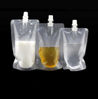 Pochettes souples mates pour jus et boissons, formes spéciales, 100ml, 250ml, 500ml, avec bec verseur, fermeture éclair, pour aliments en conserve