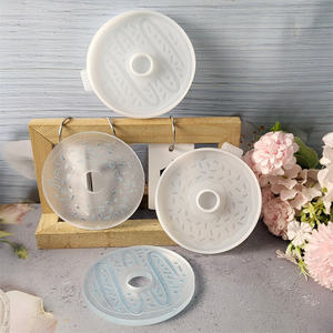 Moldes de fundición de resina hechos a mano para DIY estilo Ins adornos decorativos molde de posavasos de silicona X0324 herramientas para pasteles - Product Image 4