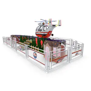 Nouvelle idée de produit Amusement Glide Ride 6 places Rotation à 360 degrés Avion de sauvetage en cas d'incendie pour parc à thème