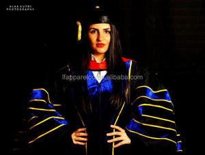 Abito di laurea personalizzato abito di dottorato/abito PHD/abito di dottorato Plus Size abito di laurea