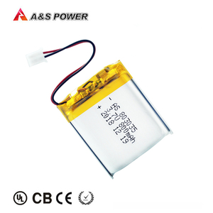 High quality 803035 rechargeable <span class=keywords><strong>3</strong></span>,7 v 800mah Li-Ion Polymer battery for medical products - Product Image 4