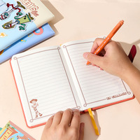 Cuaderno de Bordado A6 con Diseño de Dibujos Animados, Toy Story y Zootopia, Cubierta de Cuero PU, Diario Portátil de Bolsillo