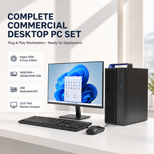 C86 Hygon 3350 3.0GHz 8 cœurs pour configuration de bureau | 16 Go de RAM, 256 Go de SSD NVMe M.2, GPU 2 Go, <span class=keywords><strong>Tour</strong></span> 15L, Écran 23,8 pouces, Clavier et souris USB - Product Image 3