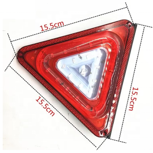 Nouveau feu arrière LED <span class=keywords><strong>triangulaire</strong></span> clair 24V à clignotement haute intensité pour camions lourds – Meilleures ventes - Product Image 4