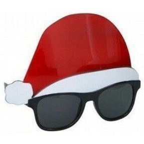 Disfraz de Papá Noel, Gafas, Gorro Rojo, Lentes de Sol, Regalo Navideño - Product Image 3