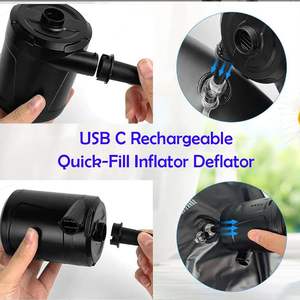 Pompe à air pour camping en plein air, gonflage et dégonflage rapide pour piscines gonflables, matelas de camping, sacs de rangement sous vide - Product Image 3