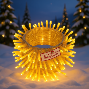 Guirlande lumineuse de Noël à LED, 200 ampoules, 76 pieds, blanc chaud, éclairage féerique, à brancher, étanche IP44, minuterie automatique, 8 modes - Product Image 2