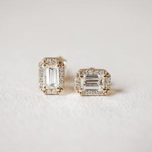 Premium Diamond <b>Stud</b> Earrings 925 <b>Sterling</b> <b>Silver</b> High Polish Luxury Designer Fine Jewelry Fashion Gift for Women - Product Image 2