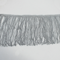 Production en gros de 20cm d'argent Long Chainette Fringe Lace pour robes