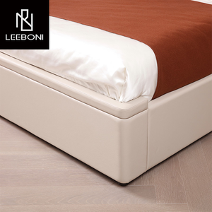 Fait sur mesure Dernier <span class=keywords><strong>lit</strong></span> double en cuir moderne italien populaire Ins Tête <span class=keywords><strong>de</strong></span> <span class=keywords><strong>lit</strong></span> haute <span class=keywords><strong>Lit</strong></span> Queen Size - Product Image 4