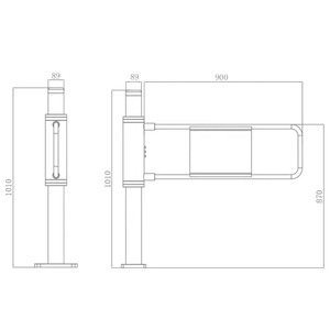 Barriera Girevole Manuale Zento Senza Elettricità, Facile Installazione, Bassa Manutenzione, Sicura per l'Ingresso di Sedie a Rotelle - Product Image 2