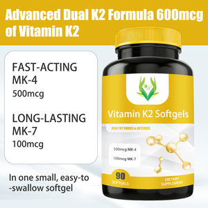 Vitamina K2 en Cápsulas Blandas de Marca Privada MK-4, Apoyo Cognitivo, MK-7, Salud Ósea, Apoyo Cardíaco y Arterial para Adultos, Activación Enzimática, Trans - Product Image 4