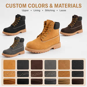 Bottes imperméables pour hommes, fabrication OEM ODM, chaussures de sécurité isolées pour la construction industrielle, respirantes, avec embout en acier - Product Image 3