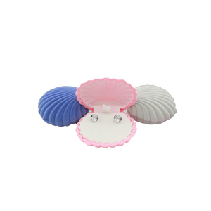 Xinxing Custom Shell Shape Lovely Velvet Wedding Engagement Ring <strong>Box</strong> for <strong>Earrings</strong> Necklace Jewelry Display Gift <strong>Box</strong> <strong>Holder</strong> - Product Image 2