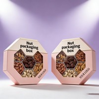Boîte à noix pliable de haute qualité, boîte à biscuits en carton personnalisée avec séparateur