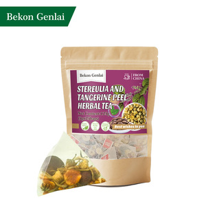 Tisane Premium à la Sterculia et à la Peau de Mandarine 5g x 25 Sachets Pyramidaux – Apaise la Gorge Sèche – Vente en Gros - Product Image 3