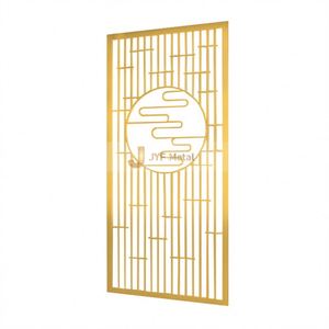 Modern Stainless Steel Translucent Waterproof Partition <b>Screen</b> Customized Design Movable Function for Hotel Lobby Living Area - Product Image 5