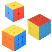 Top qualité enfants éducatifs en plastique anti stress vitesse lisse Puzzle carré cube magique IQ jouets pour enfants